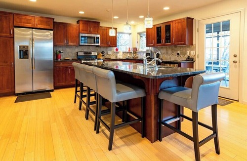 Long Pond House | Lakefront Oasis in the Pocono Mountains with Hot Tub + Views