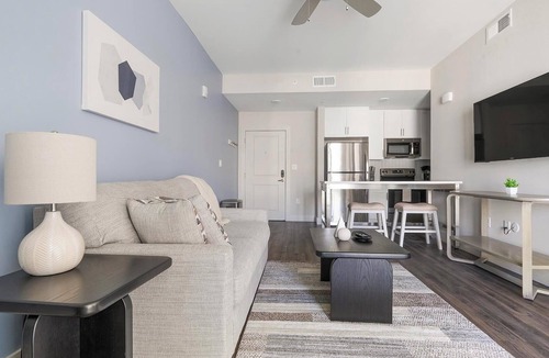 West 1st Street Apartment | Landing | Chic 1BD, Gym