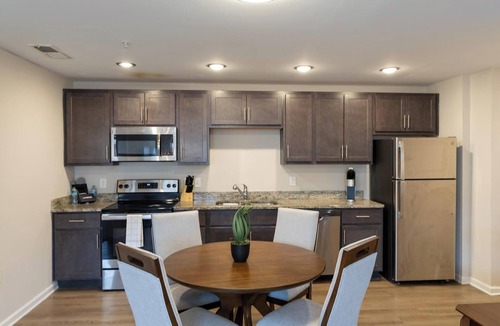 Valley Falls Apartment | Landing | Modern 2BD, Game Room, Gym