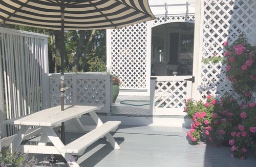Avon House | Large private property with beautiul gardens across the street from the beach