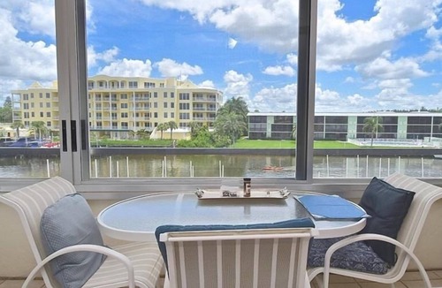 Siesta Key Condo | Large Waterfront Condo at Fisherman's Haven. Private Beach, Heated Pool, Gated. FH304