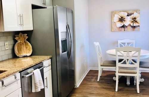 Trailer Estates Condo | Light and Airy Shorewalk Condo - modern coastal vibe with unique, open layout!