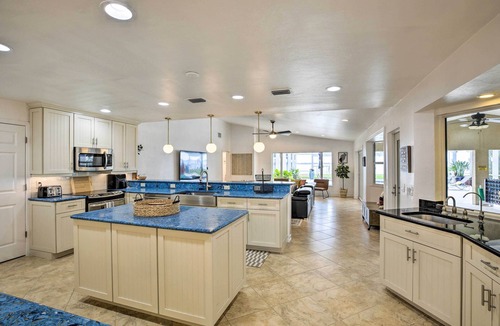 Caloosahatchee House | Luxe Waterfront Home w/Pool & Dock in Cape Coral