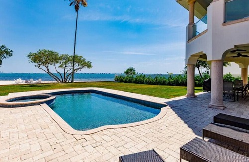 Indian Beach Sapphire Shores House | Luxurious Mediterranean Estate with Private Beach