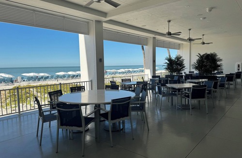 Bonita Bay Condo | Luxury Beach Club- chairs, umbrellas, wifi, shelter included/Pool, pickleball