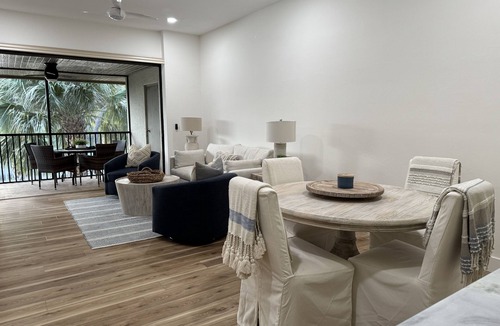 Bonita Bay Condo | Luxury Beach Club- chairs, umbrellas, wifi, shelter included/Pool, pickleball