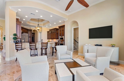Siesta Isle House | Luxury Waterfront Home Heated Pool Gulf Access Dock Near Beach