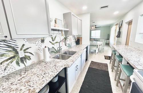 Fort Myers Beach House | Mid Island Home with Hot Tub 1 Block from the Beach