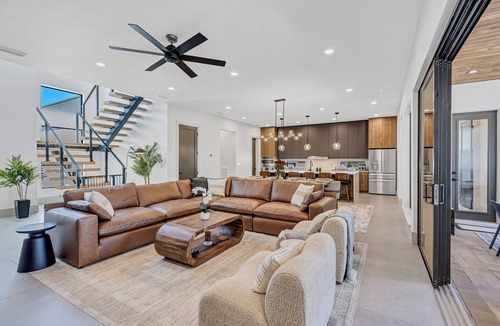 Downtown House | Modern Home + Heated Pool + Spa + Walkable Downtown + Short Drive to Beaches