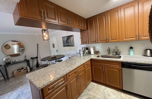 Islamorada Condo | Modern one bedroom apartment with beautiful garden view