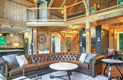 Fairview House | Mountain Haven | A Luxurious Asheville Cabin | Exclusive Pool, Pet-Friendly with Hot Tub & Game Room