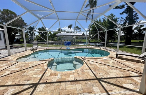 Yacht Club House | Newly remodeled waterfront pool house with quick 2 minutes access to gulf!