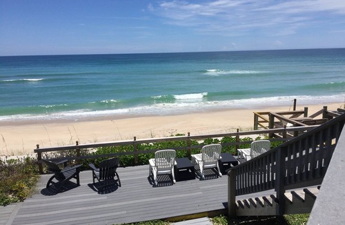 Melbourne Beach House | Oceanfront Luxury Townhome # 2 Private Beach & Pool Access Sleeps 8