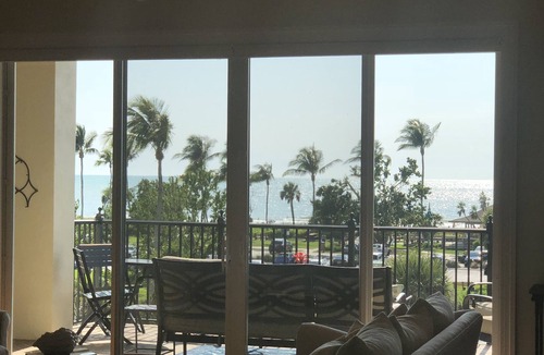 Coquina Sands Condo | On beach, outdoor pool, gym, gulf views from all main living areas
