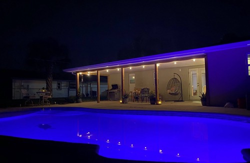 Melbourne House | Pool house(Heated pool) with Oasis garden near the beach Location! Location!