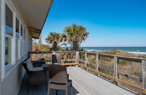 Crescent Beach House | Private Beach Front: Rustic Dune Retreat
