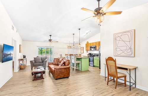 Palm Bay House | Private Florida Home with Pool and Hot Tub Enclosure, King Bed in Master Suite