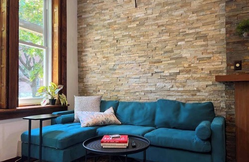 Washington Square West Apartment | Real Brick Cherrywood Kitchen Safe Walkable