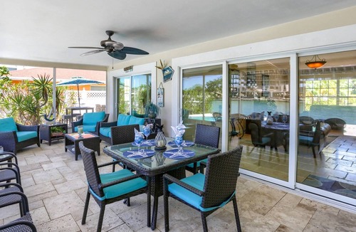 Island Estate House | Relax in Paradise! Waterfront Pool, Boat Dock, Gas Grill, W/D, Wi-Fi/Cable ~ 406 Leeward Island