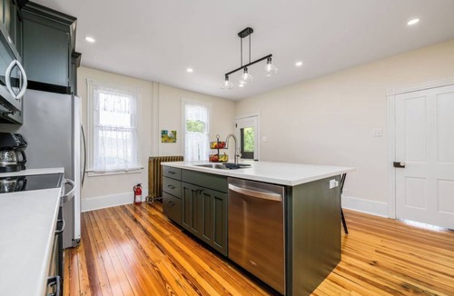 Catawissa House | Restored 1900s Queen Anne Farmhouse Retreat Near Knoebels on 95 Acres.