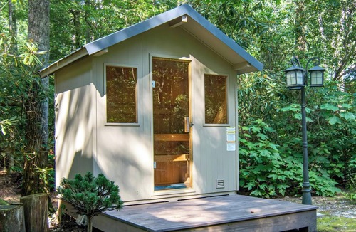 Cashiers House | Riverfront Cabin | Sauna Hot Tub Private Trail