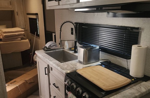Fort Myers Beach House | RV camper in Fort Myers Beach waterfront RV park right at bridge