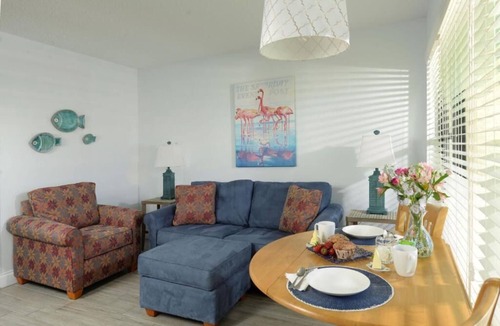 Indialantic By The Sea Resort | Scenic Pool View Room: Your Romantic Getaway Spot | Free Parking