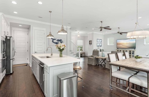 Seagrove Beach House | Sea Change Home with Pool, Lake Access & Golf Cart