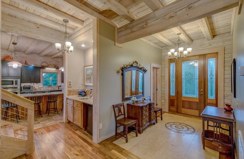 Mill Spring House | Serene Mountain Views: Pet-Friendly Retreat with Hot Tub