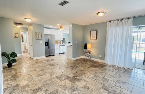 Pelican House | Short Distance From Tarpon Point Marina! Gulf Access, Heated Pool, Dock & Tiki!