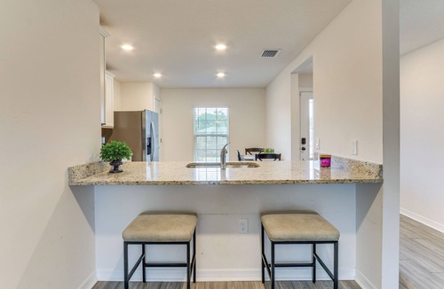 Port Malabar House | Sleek + Convenient Palm Bay Stay: Bring Your Pet!