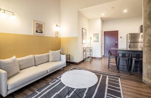 West Poplar Apartment | Sosuite | 2BR Apt w W/D, Gym, On-Site Restaurant