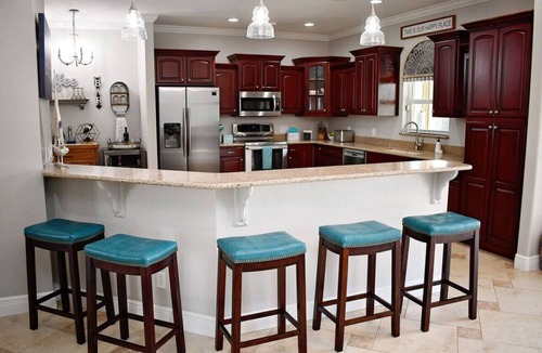 Cape Coral House | Spacious & Beautiful Cape Coral Retreat, Heated Pool, Boat Dock, and Game Room