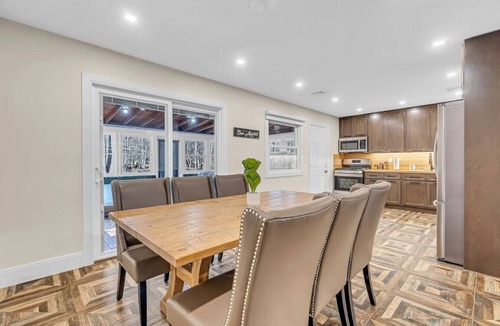 Tallman House | Spring Retreat with Hot Tub Fire Pit and Game Room