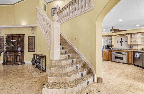 Pelican House | Striking European-style home w/private pool, hot tub & river access via dock