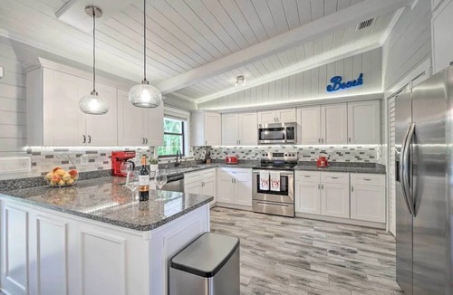 Tarpon Springs House | Sunny Getaway w/Heated Pool Oasis<2 Mi to Beach