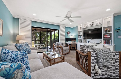 Sanibel Condo | Tropical Garden View 2 bed, 2 bath at Sanibel Moorings #312
