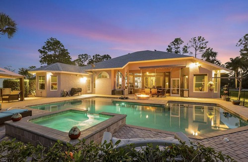 Hunt Club House | Villa Sobrinas - Luxury 4BR Villa: Pool, Spa, Fire Pit, Pond View, RV Parking, Sleeps 10