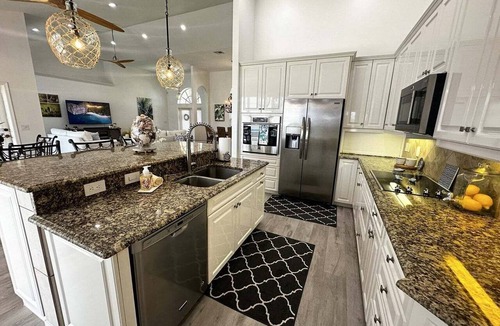 Marco Island House | Waterfront 3BR, heated pool, WiFi, and serene Mid-Island views.