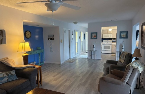 Venice Groves House | Waterfront single home rental with private lanai, heated pool, and hot tub!