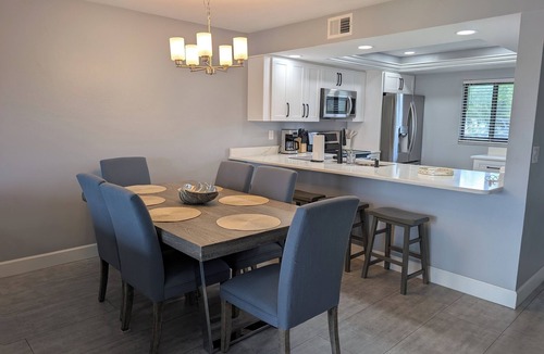 North Fort Myers Condo | Waterfront views! Pool, Boat Dock, Tennis, Billiards & MORE. 90-day Minimum Stay