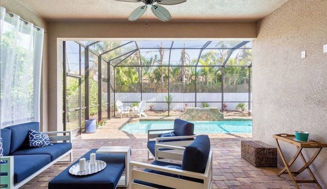 833 Naples Oasis: 4BR, Heated Pool, Steps to Beach!