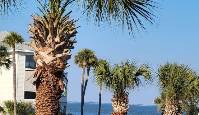 Aloha & views- steps to the beach AND Golf Cart!