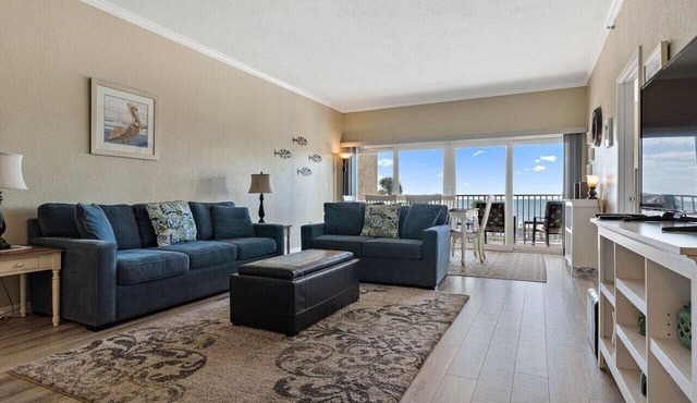 Beachfront Getaway at San Remo 207 | Renovated 3BR Condo with Pool & Gulf Views in Redington Shores