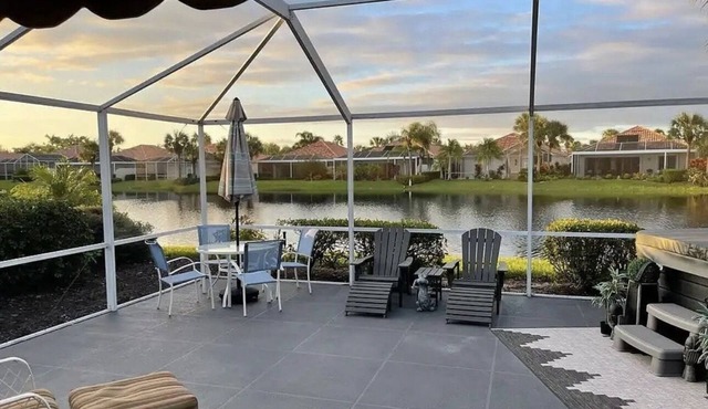 Beautiful 2/2 in village walk of Naples with 2 car garage and huge lanai space