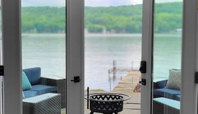 Charming Finger Lakes cottage with 3 levels of lakefront views for all seasons