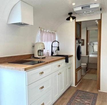 Classic Airstream in a private oasis