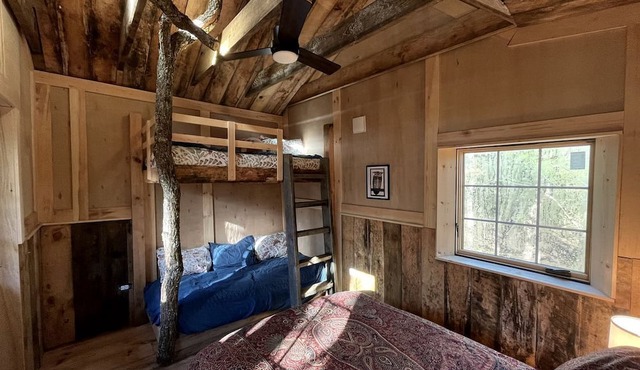 Eco-Friendly, Abstract Treehouse Surrounded by Wildlife and Hiking Trails For a Special Getaway in Sparrow Bush, New York in Sparrow Bush