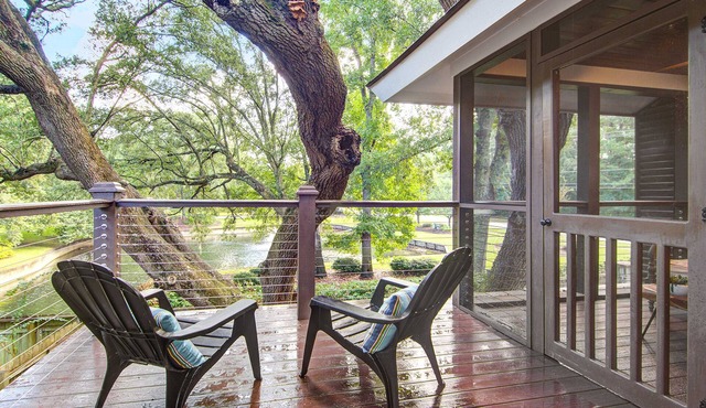 Exquisite escape with lake views, second-floor deck & sunroom - dog-friendly