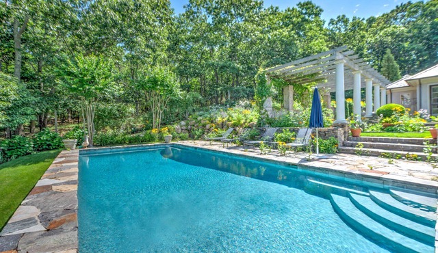 Fabulous Mediterranean-Inspired Home w/ Ultimate Privacy in Bridgehampton